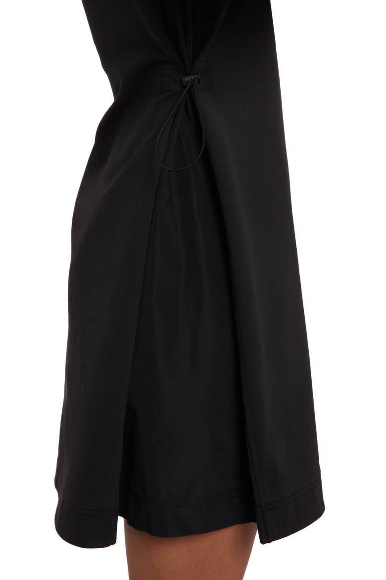 Long Sleeve Skater Sweatshirt Dress, Alternate, color, BLACK