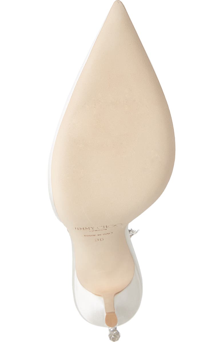 Jimmy Choo Saeda Crystal Ankle Strap Pointed Toe Pump, Alternate, color,