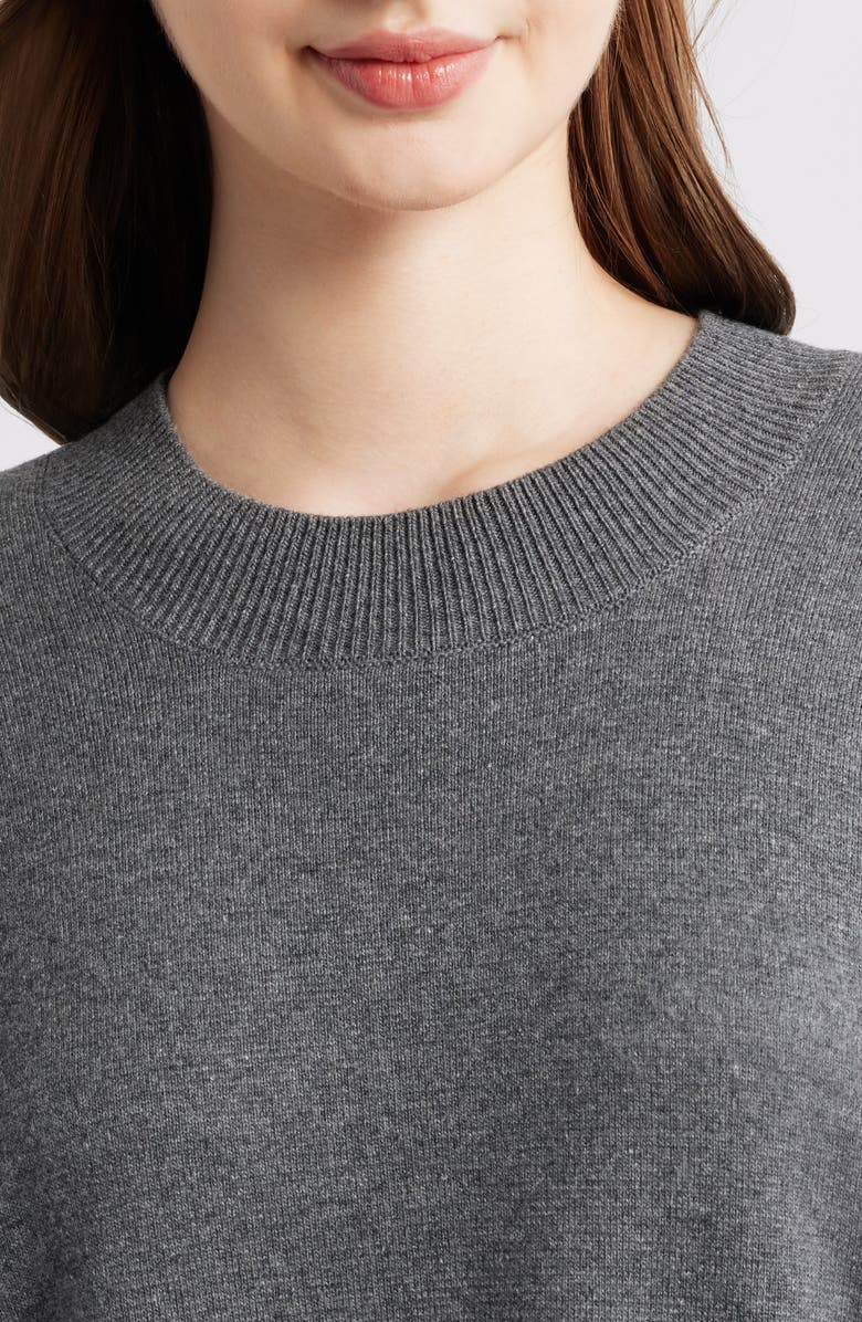 Mavi Jeans Crewneck Sweater, Alternate, color, Dark Grey Melange