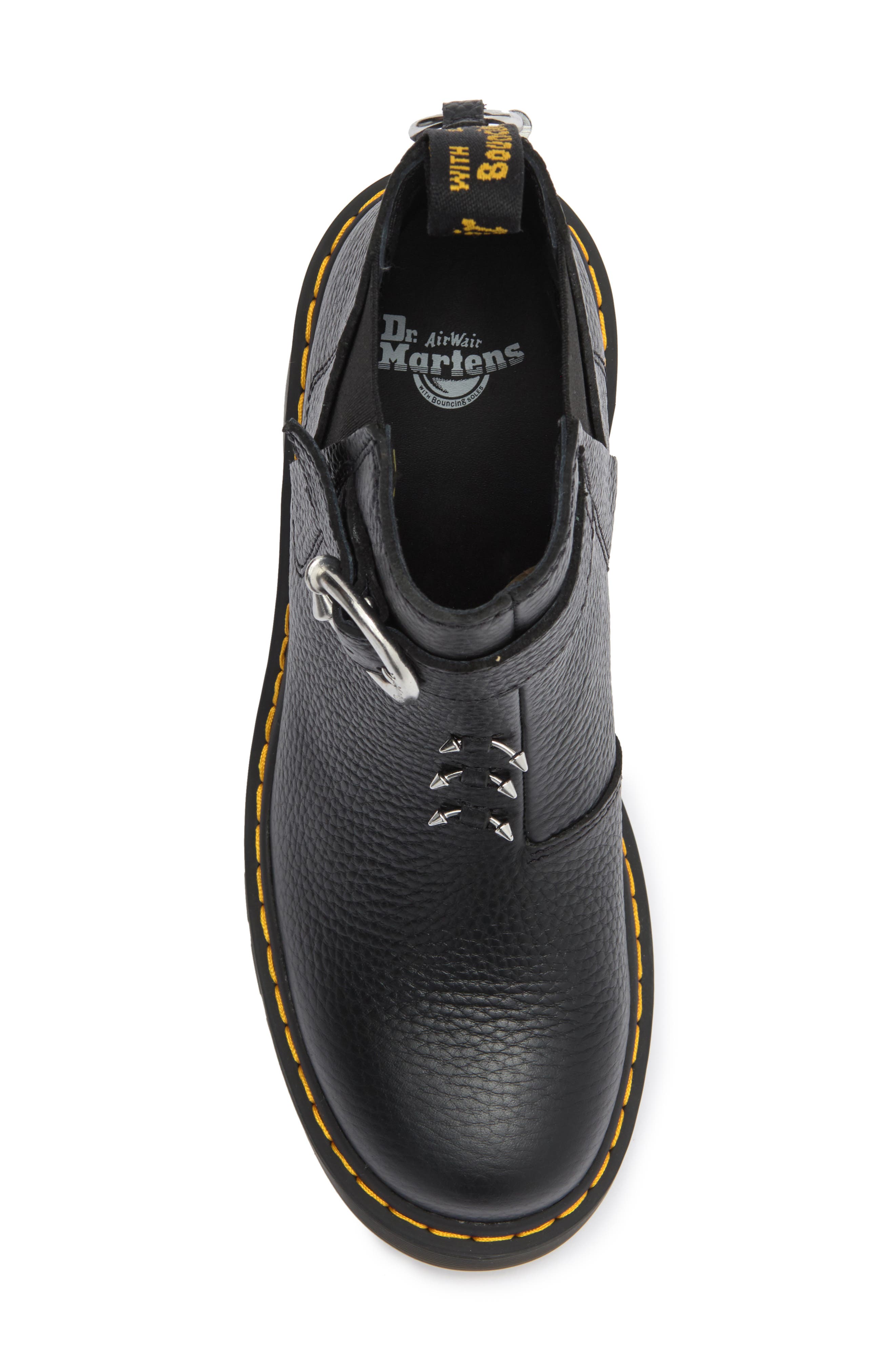 Dr. Martens Spence Block Heel Chelsea Boot, Alternate, color, Black