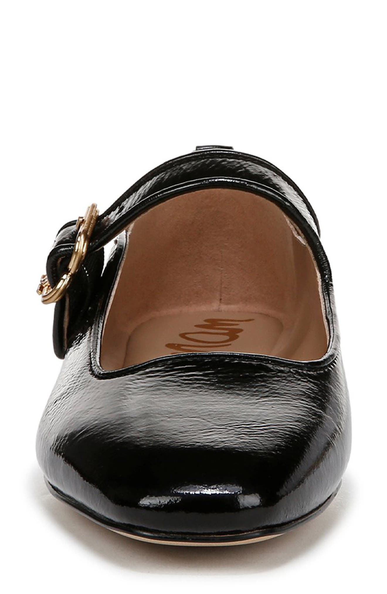 Sam Edelman Michaela Mary Jane Flat, Alternate, color, Black Shiny Patent