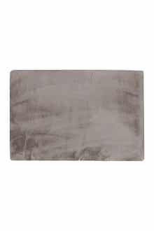 LUXE Faux Fur Rectangular Throw 5' X 8' - Grey