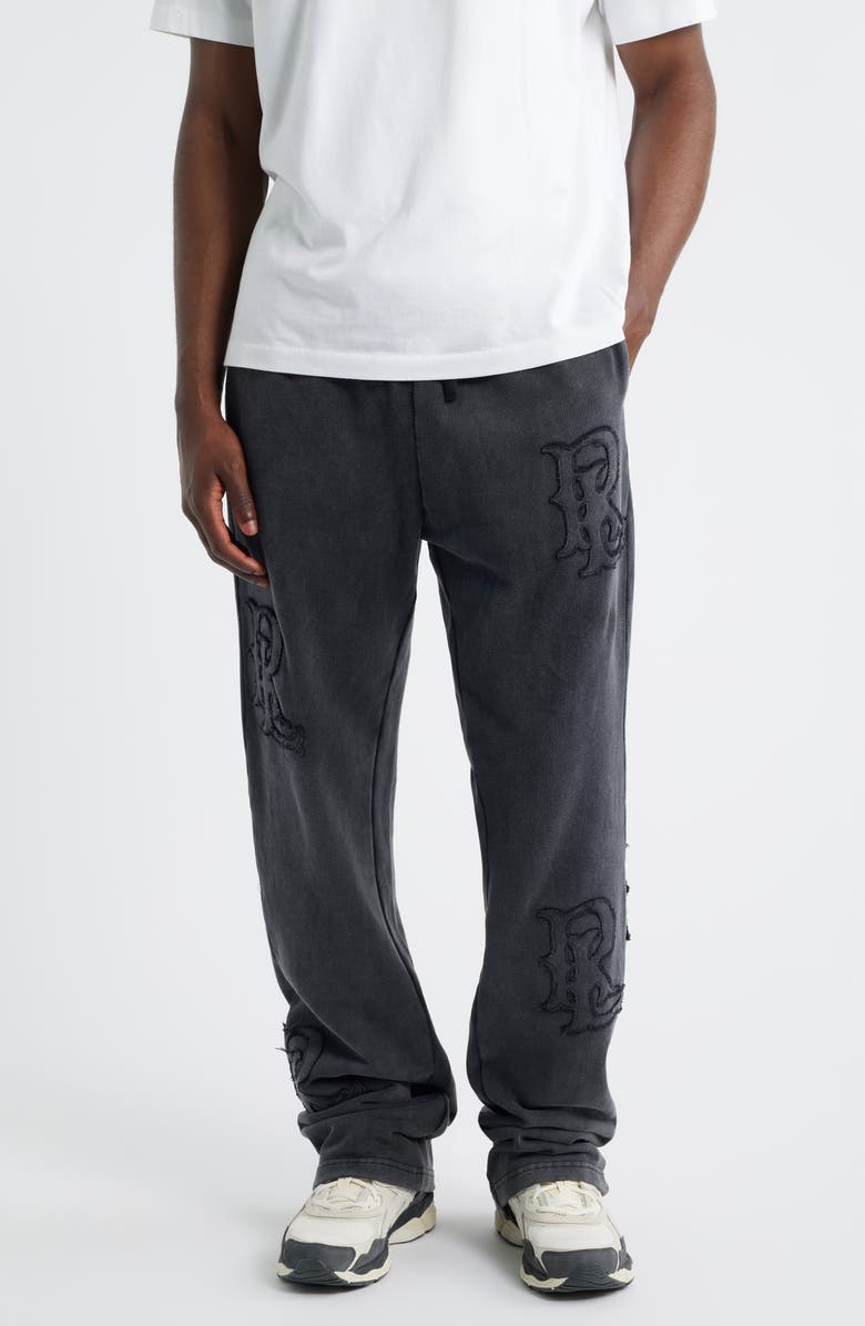 Rolling Loud Logo Appliqué Sweatpants, Main, color, Washed Black