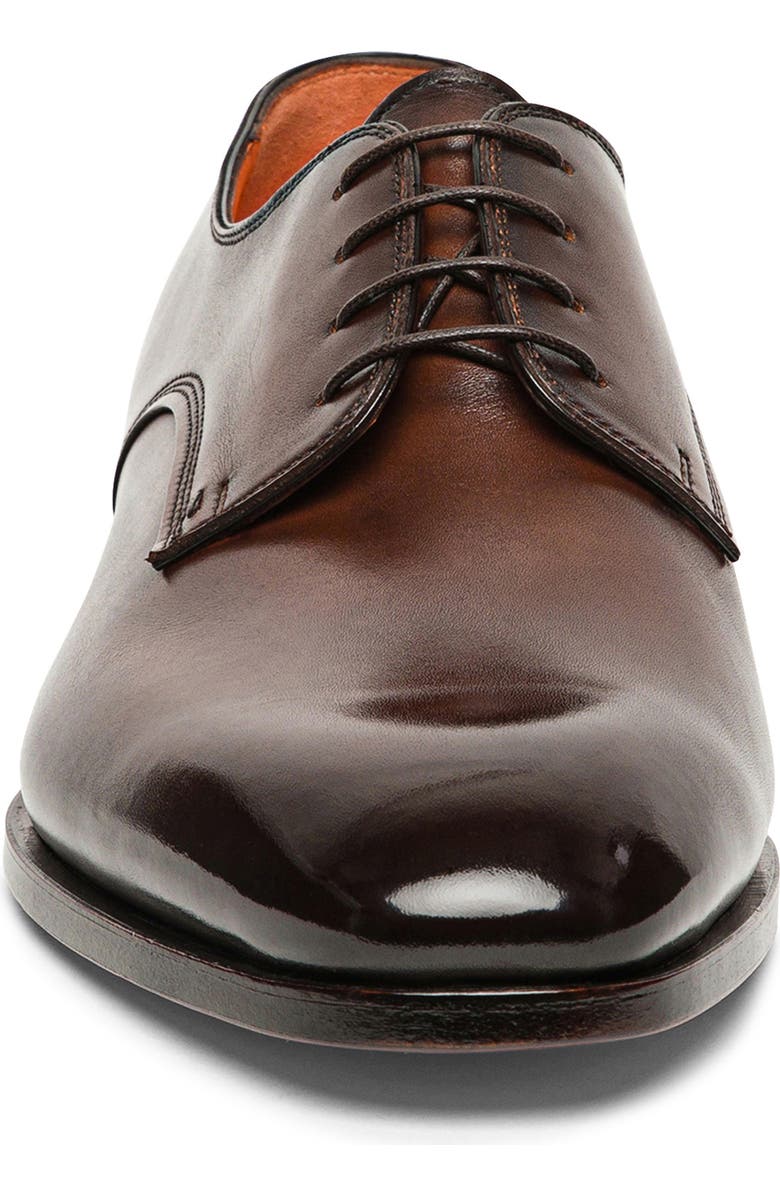 Santoni Archer Derby, Alternate, color, Dark Brown