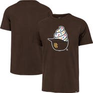 '47 Men's '47 Brown San Diego Padres Ice Cream Helmet Franklin T-Shirt