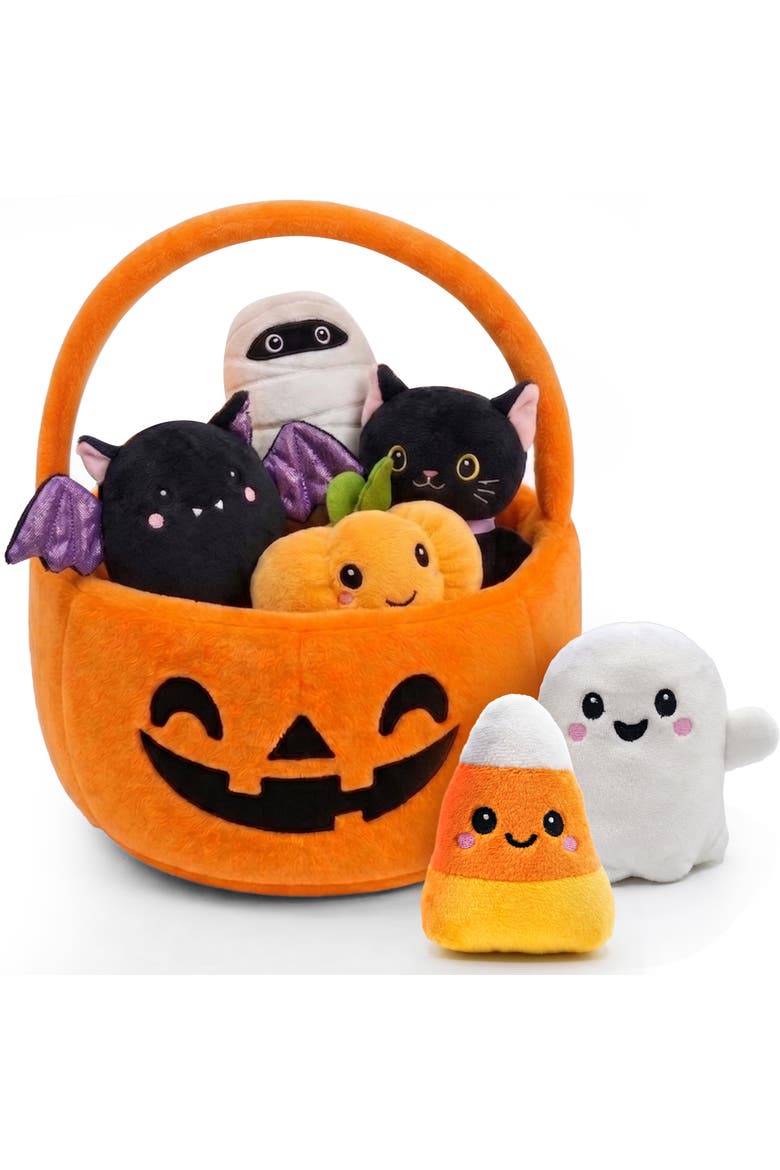 6 -Piece Halloween Plush Toys Set Kawaii Mini Stuffed Animals Halloween Party Favors for Kids, Main, color, Multicolor