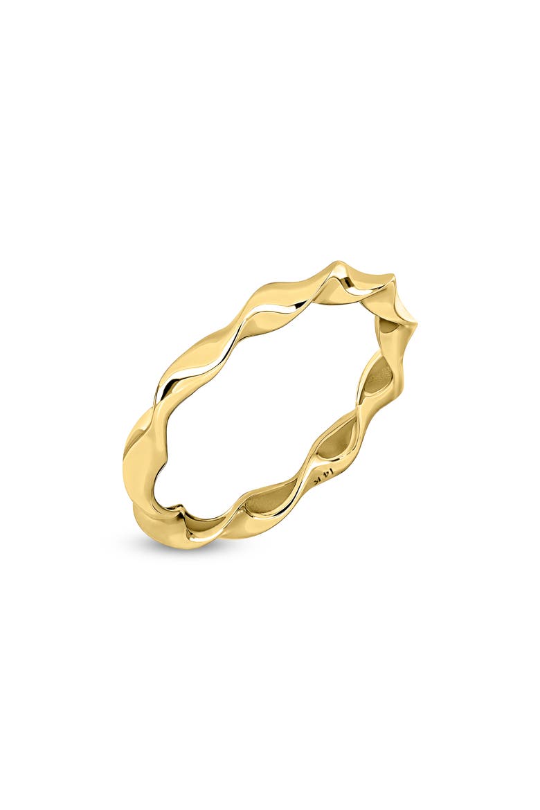 14K Gold Twisted Stackable Ring (Online Trunk Show), Main, color, 14K YELLOW GOLD