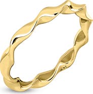 Bony Levy 14K Gold Twisted Stackable Ring (Online Trunk Show)