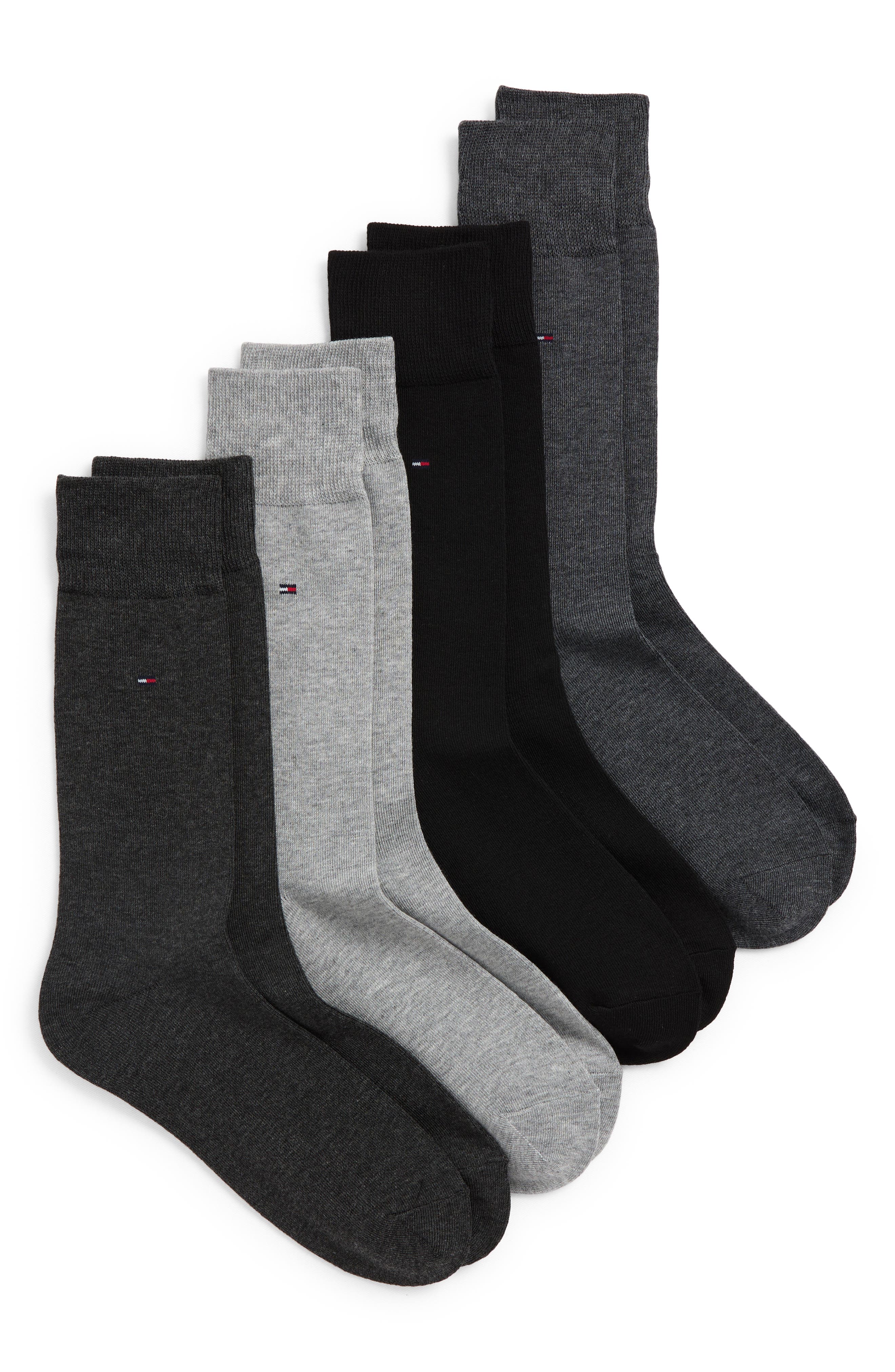 Tommy Hilfiger 4-Pack Solid Crew Dress Socks