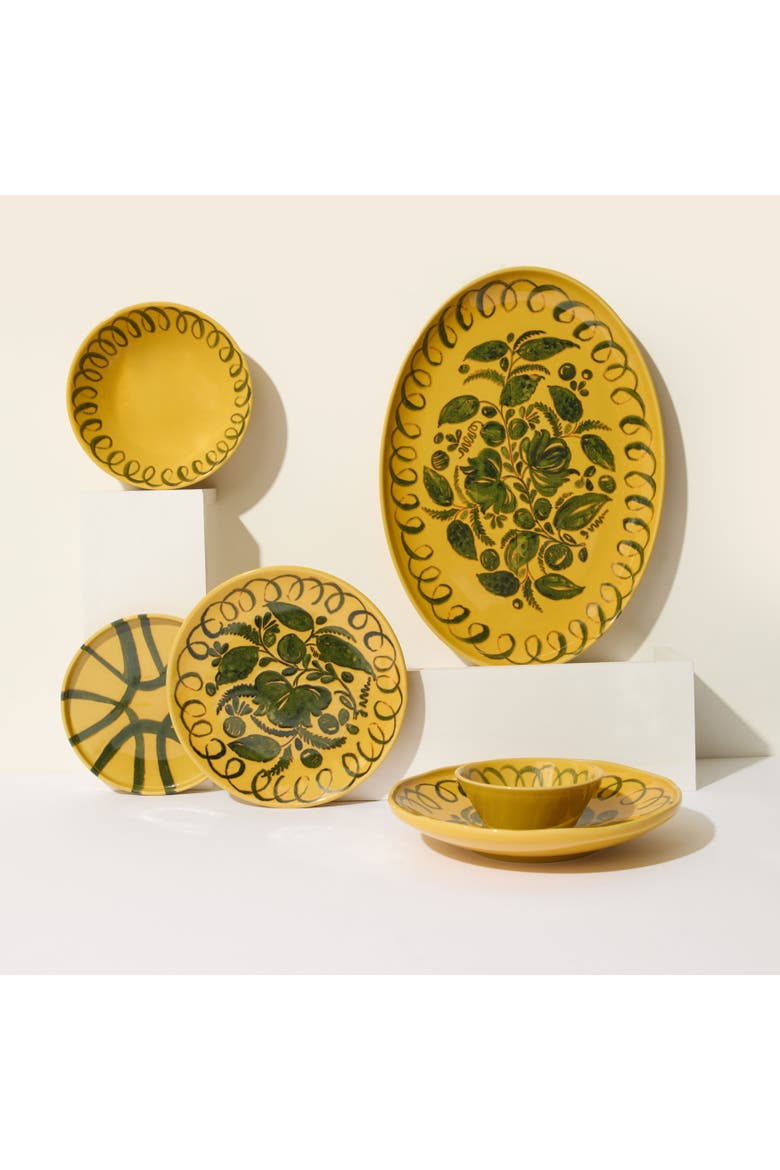 Amalfi Pasta Bowl, Alternate, color, Mustard 9.1"