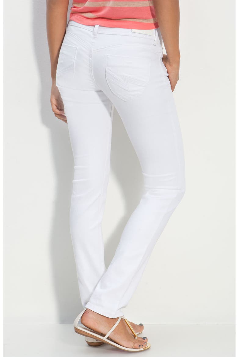 Skinny Leg Jeans, Main, color, CRYSTAL WHITE