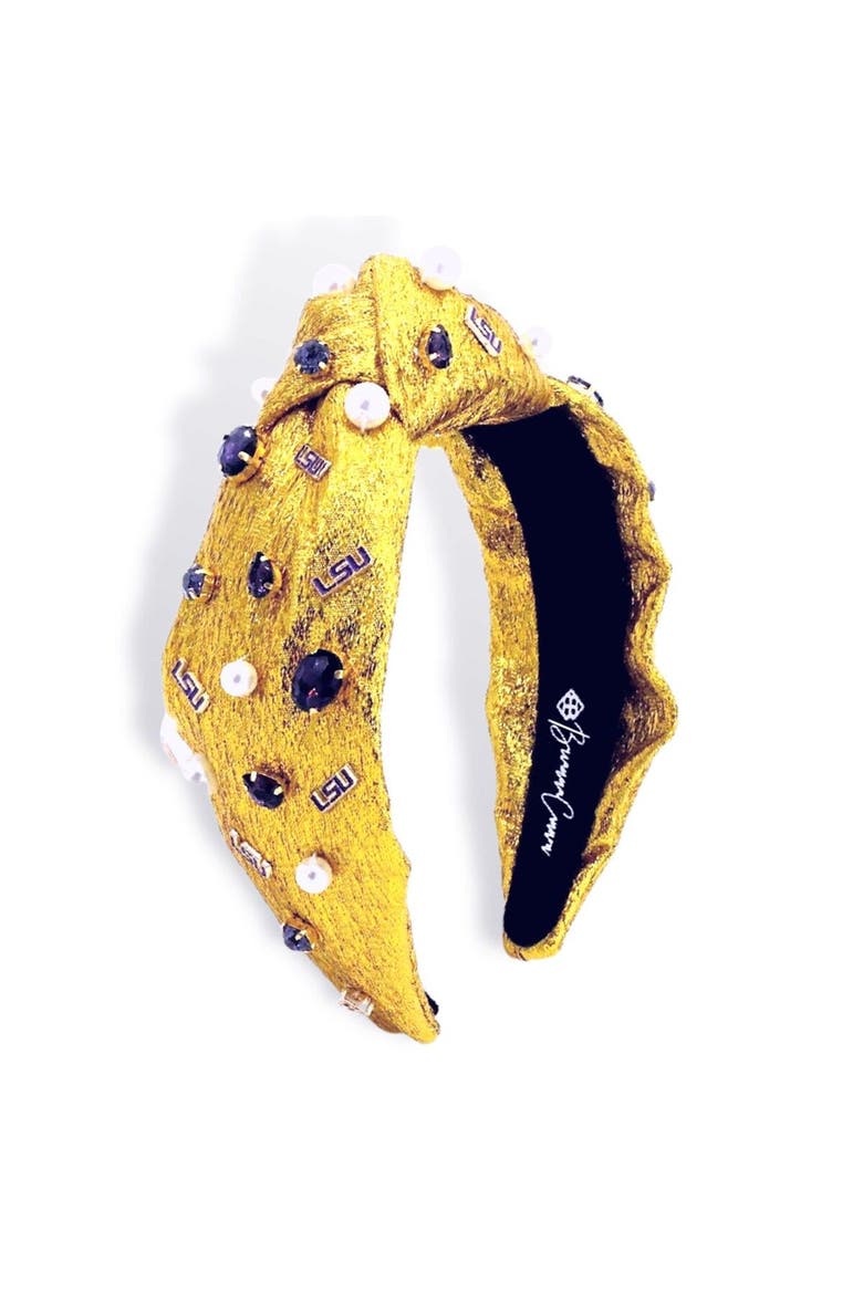 Women's Brianna Cannon LSU Tigers Logo Headband, Main, color, Gold
