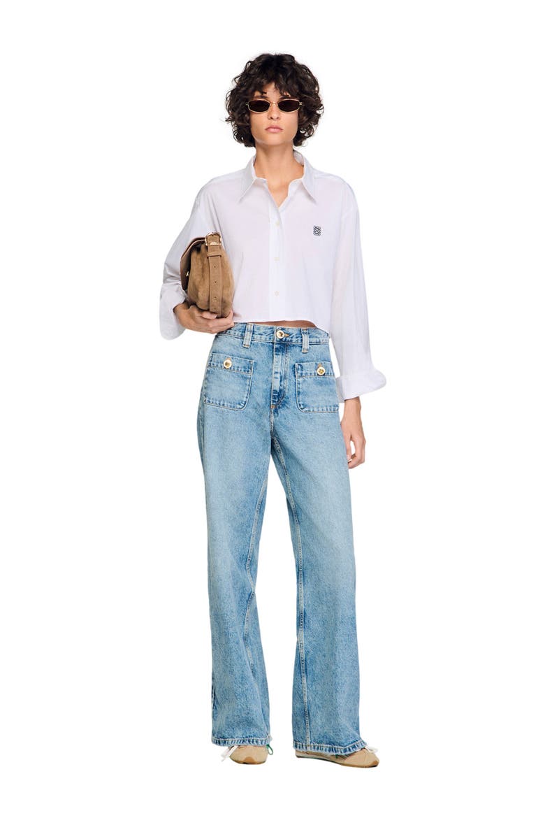 Faded jeans, Alternate, color, Blue jean