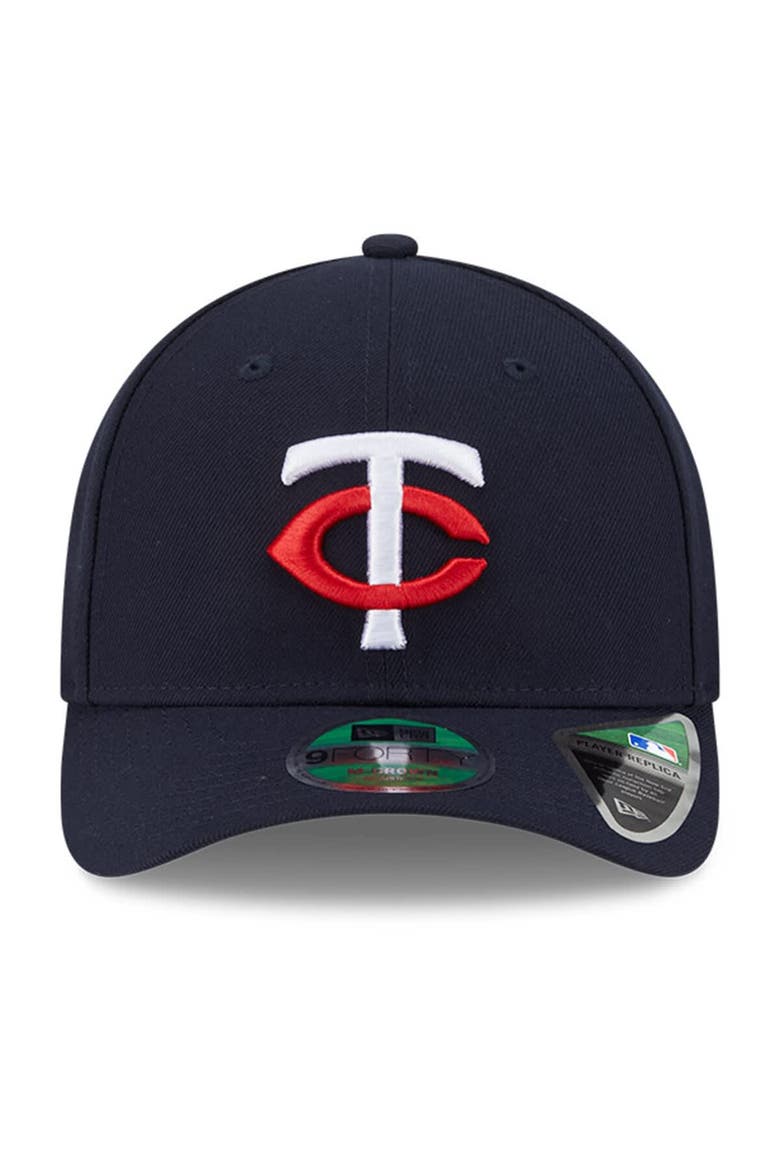 Men's New Era  Navy Minnesota Twins Player Replica 9FORTY Adjustable Hat, Alternate, color, Navy