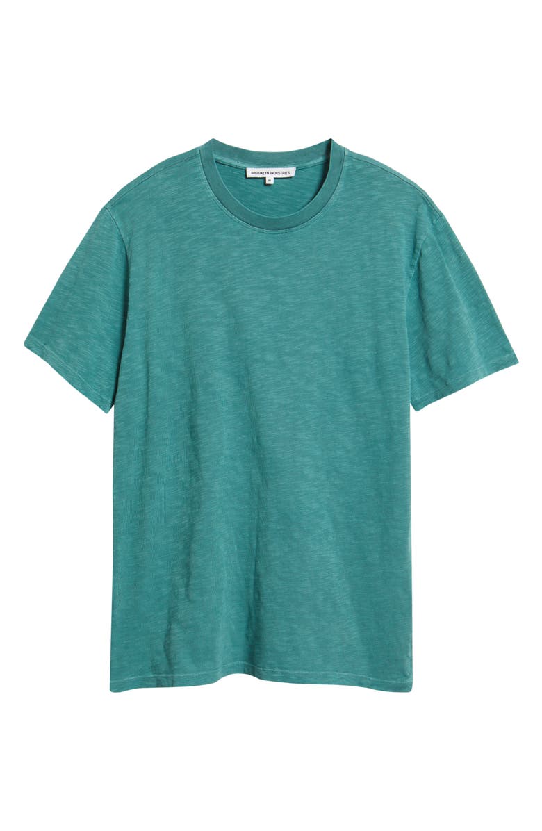Brooklyn Industries Slim Fit Organic Cotton Slub T-Shirt, Alternate, color, Silver Pine