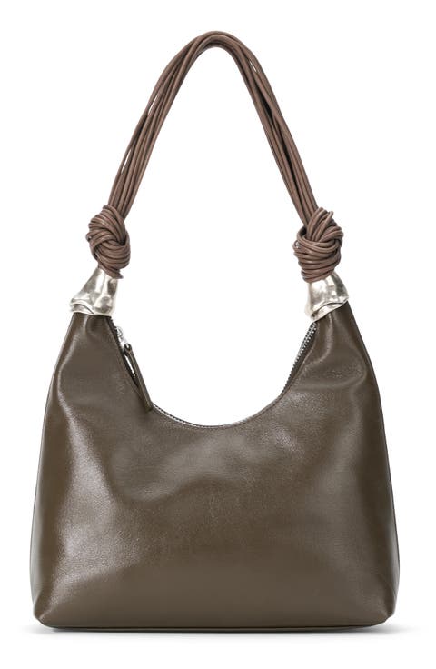 Cuff Leather Shoulder Bag