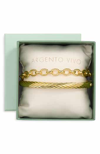 Set of 2 Assorted Textured Bracelets