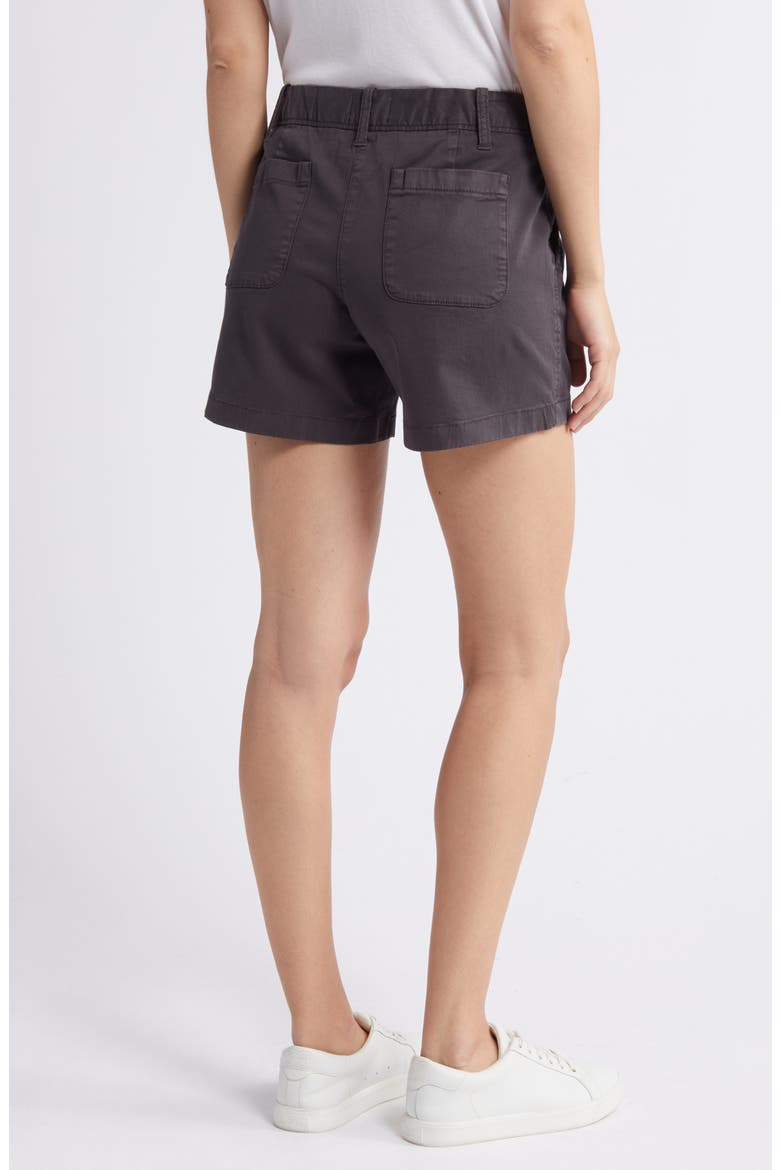 Twill Shorts, Alternate, color, GREY EBONY