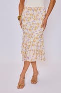 VICI Collection Honey Hues Floral Midi Skirt