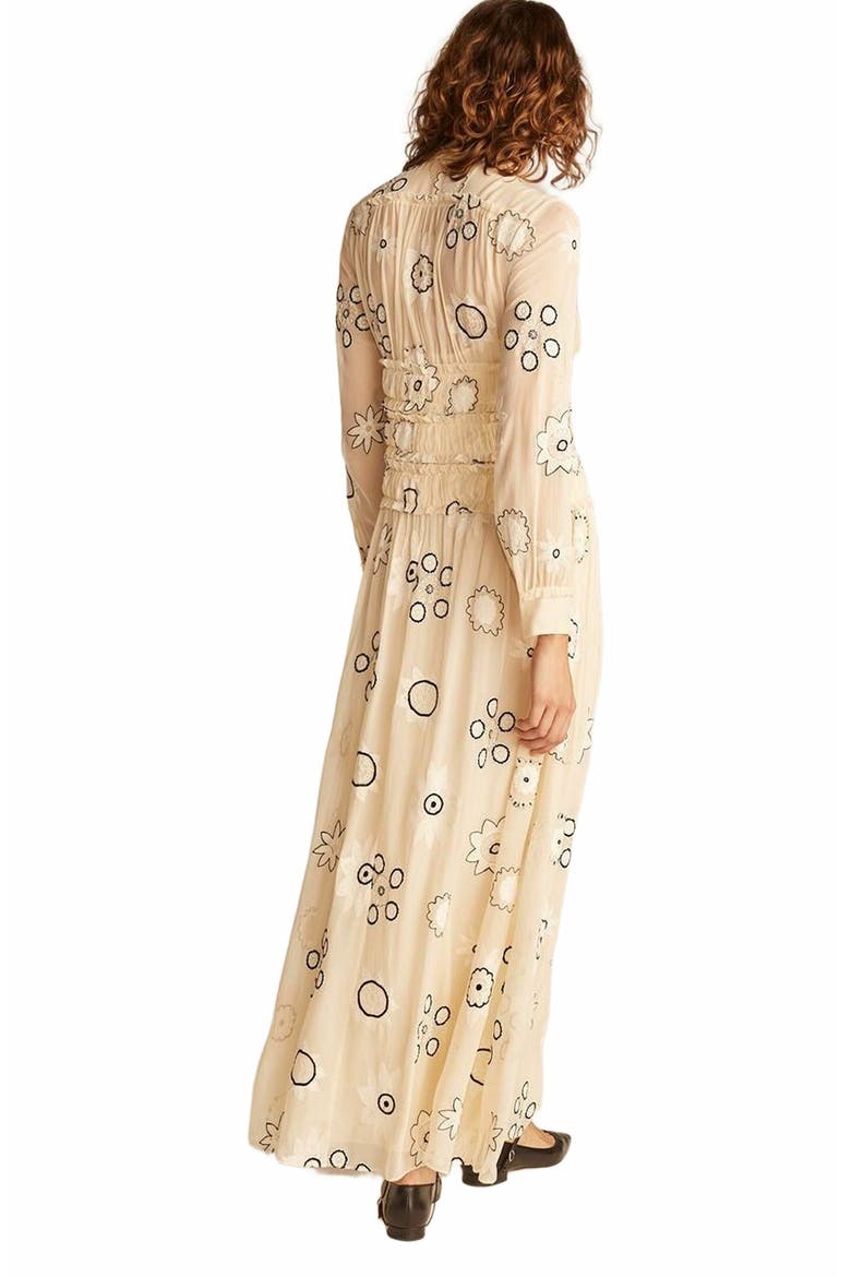Parasol Embroidery Dress, Alternate, color, Shell