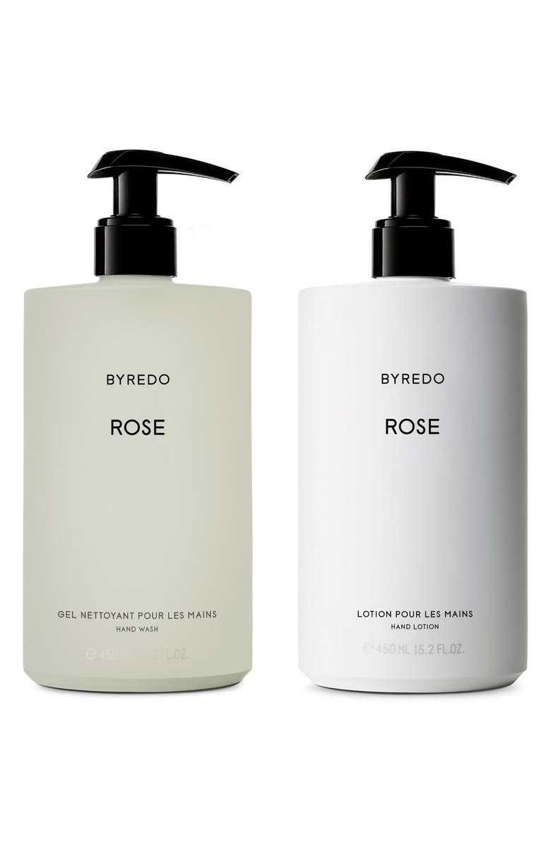 BYREDO Les Mains Rose Hand Wash & Hand Lotion Gift Set, Alternate, color,