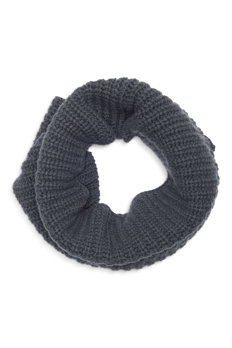 Cowie Cashmere Snood, Main, color, CRANE GREY SA7216