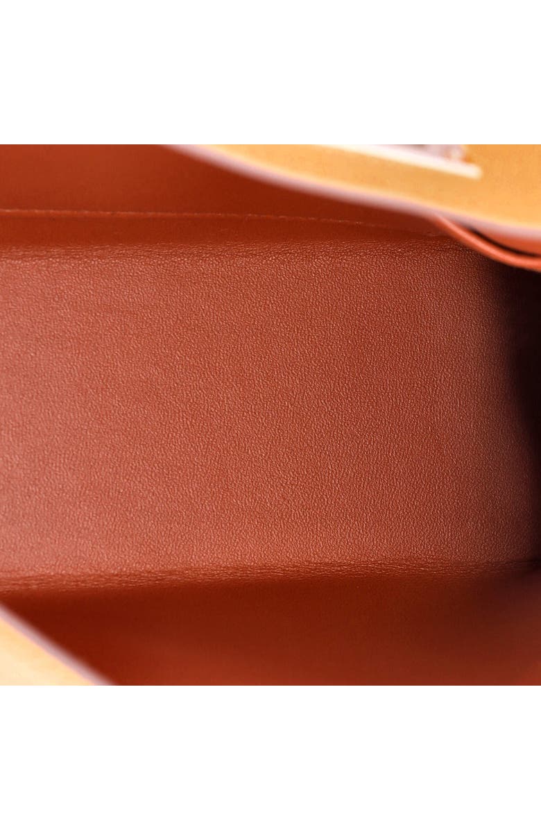 Pre-Owned Hermes Kelly Mini II Bag Verso Chevre Mysore with Palladium Hardware 20, Alternate, color, Verso - Apricot/Cuivre