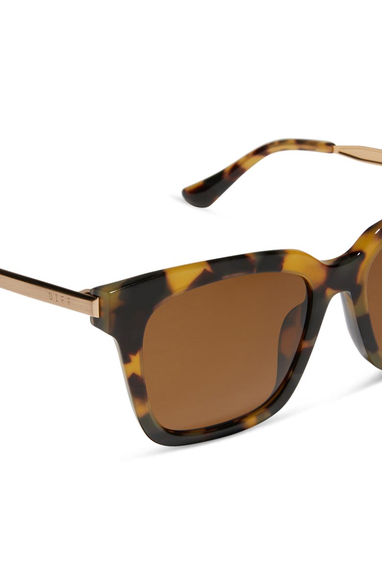 DIFF Bella 54mm Polarized Square Sunglasses, Alternate, color, 