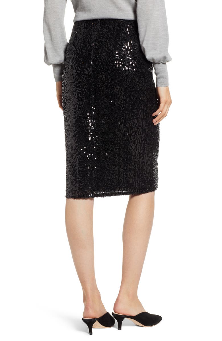 Halogen<sup>®</sup> Sequin Pencil Skirt, Alternate, color,