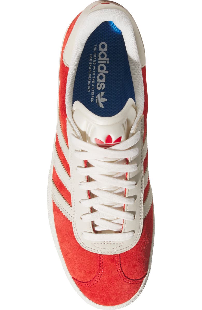 adidas Gender Inclusive Gazelle ADV Skate Shoe, Alternate, color, Better Scarlet