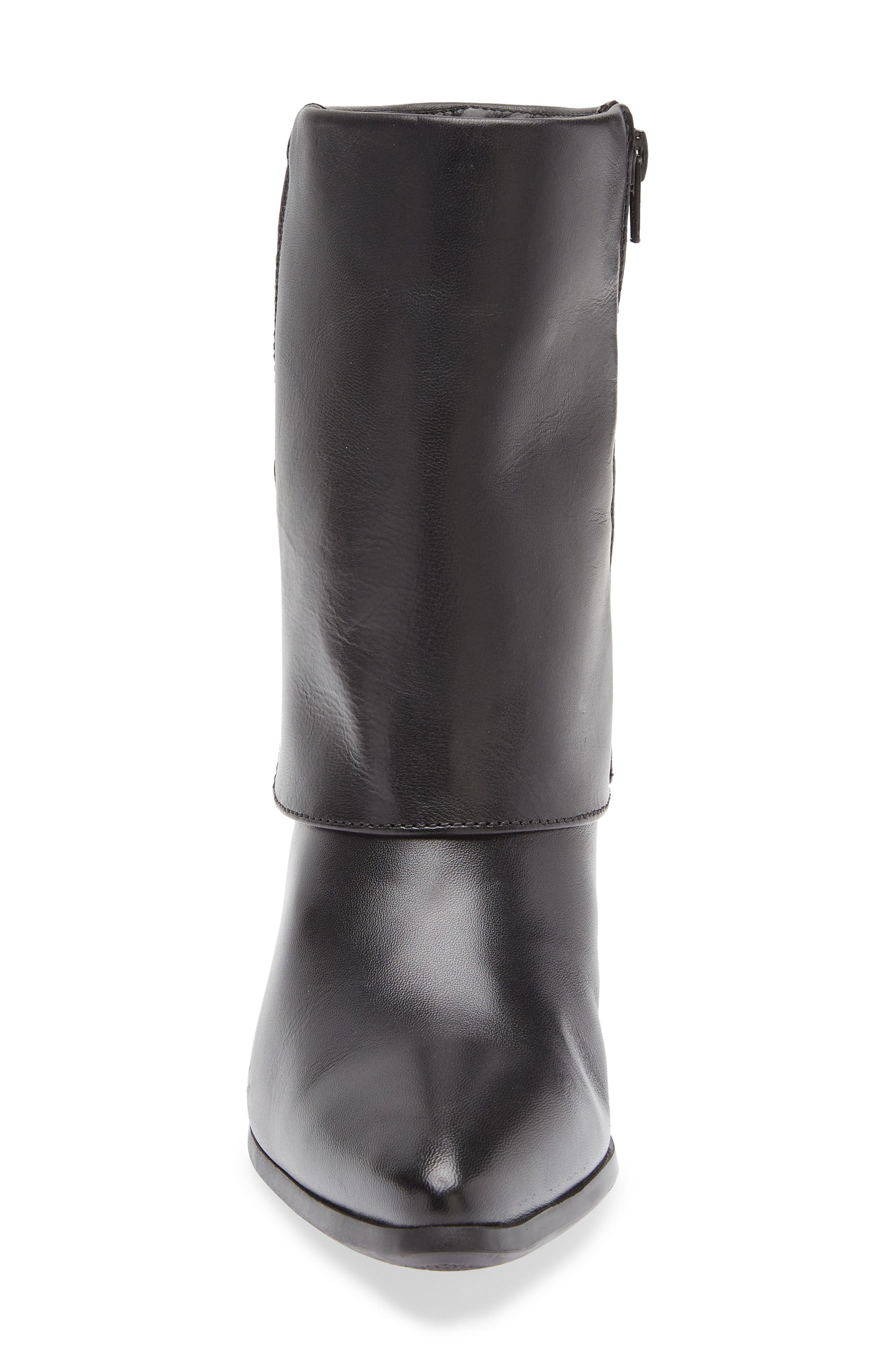 Chocolat Blu Leeza Block Heel Bootie, Alternate, color, Black Leather