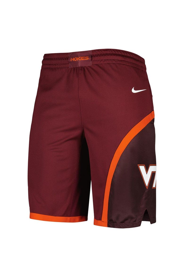 Men's Nike Maroon Virginia Tech Hokies Replica Performance Basketball Shorts, Alternate, color, Maroon