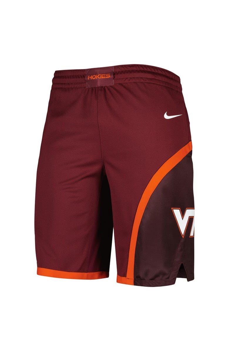 Nike Men's Nike Maroon Virginia Tech Hokies Replica Performance Basketball Shorts, Alternate, color, Maroon