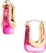 Cara Acrylic Geometric Hoop Earrings