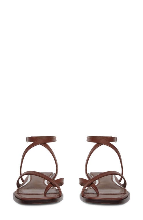 Paige Reese Ankle Strap Sandal In Brown