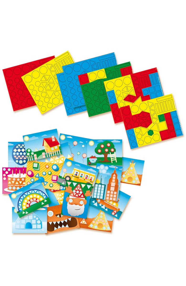 SES Creative I Learn to Recognize Shapes, 300+ Shape Stickers, Kids 3+, Alternate, color, Multicolored