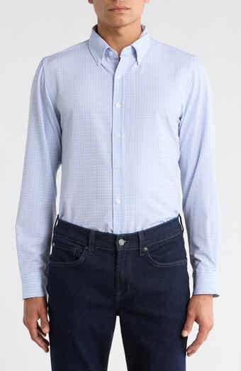 DENIM AND FLOWER Plaid Performance Button-Up Shirt