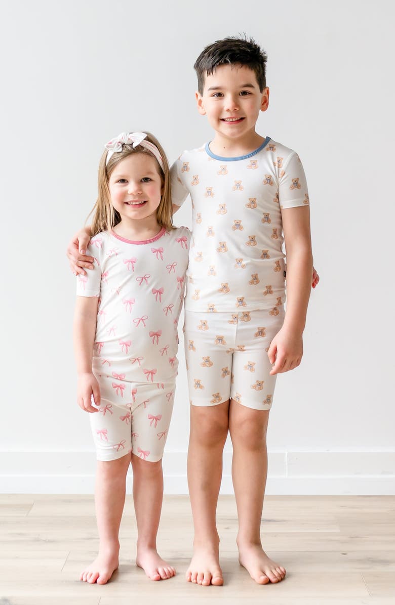 Kyte BABY Kids' Fitted Two-Piece Pajamas, Alternate, color, Teddy Bear