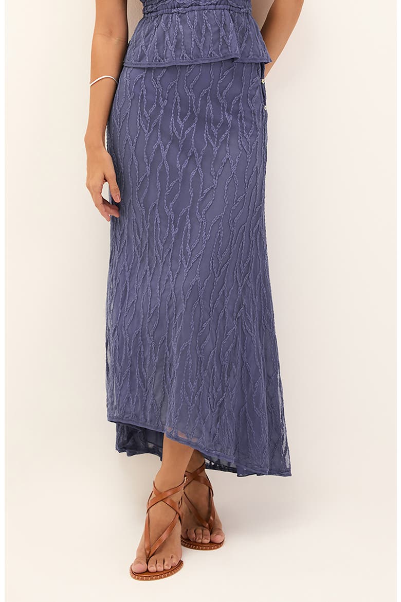 Quinn Embroidered Mesh Skirt, Main, color, BLUE