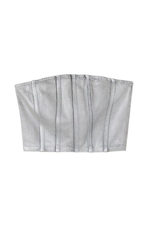 Women's Denim Tube Top