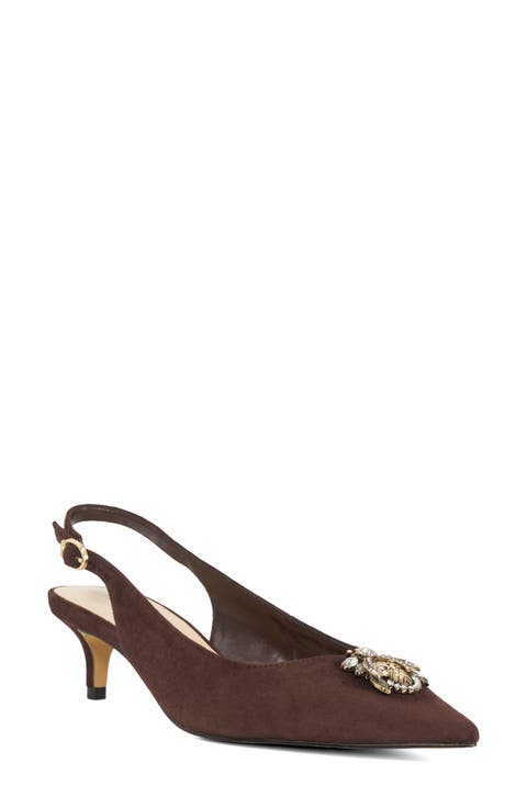 Context Pointed Toe Slingback Pump (Women)