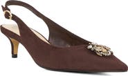 Dune London Context Pointed Toe Slingback Pump