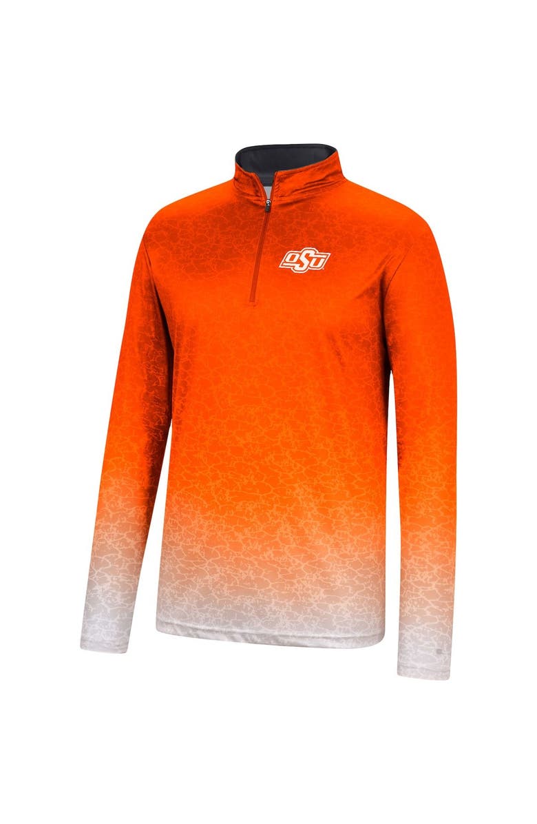 COLOSSEUM Men's Colosseum Orange Oklahoma State Cowboys Walter Quarter-Zip Windshirt, Alternate, color,