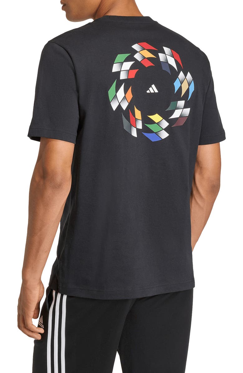 adidas House of Tiro Nations Graphic Tee, Alternate, color, Black