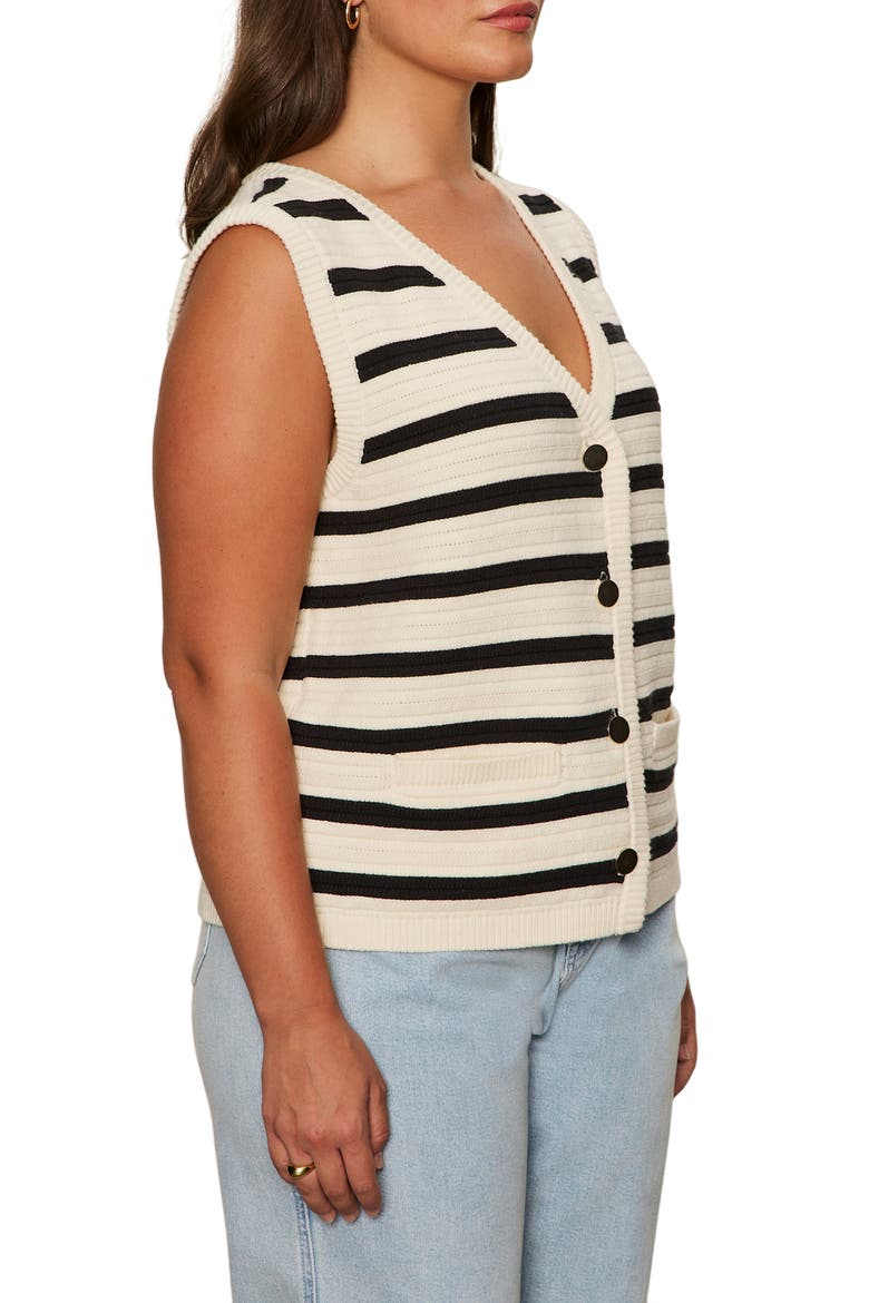 Textured Sweater Vest, Alternate, color, MACRAME B