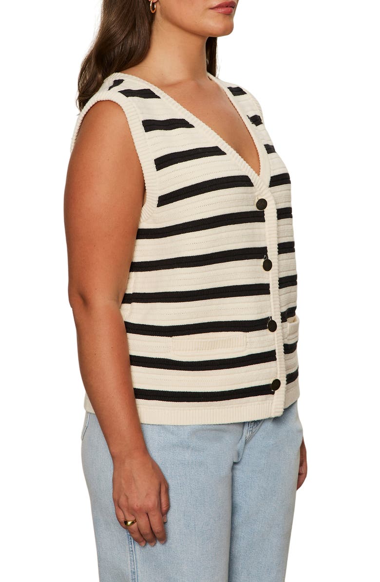 Sanctuary Textured Sweater Vest, Alternate, color, Macrame B