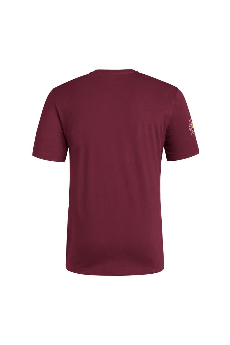 Men's adidas  Maroon Arizona State Sun Devils Fresh Wordmark T-Shirt, Alternate, color, Maroon