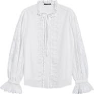 KOBI HALPERIN Lacey Cotton & Silk Voile Shirt