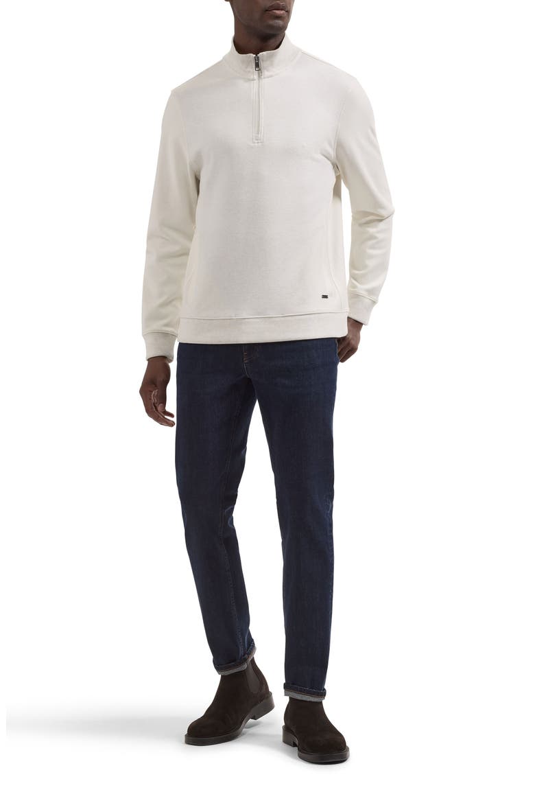 Quarter Zip Pullover, Alternate, color, CHALK