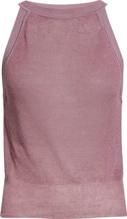 Veronica Beard Solomon Knit Linen Blend Tank